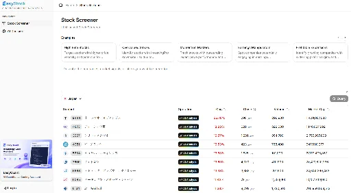 EasyStock のロゴ