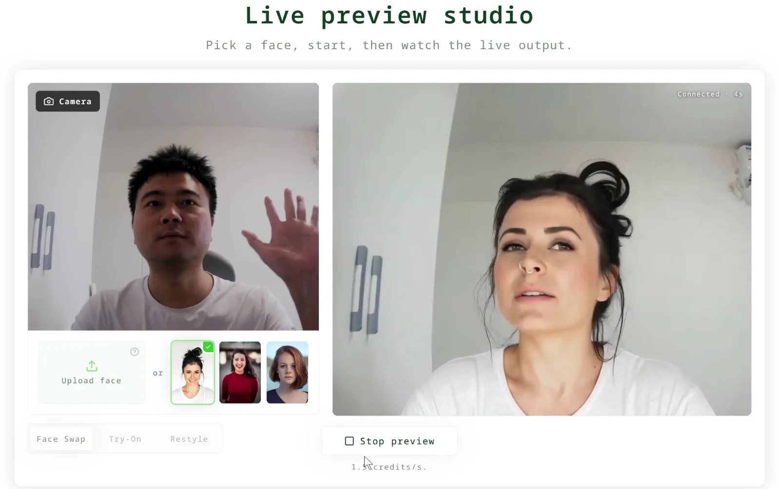 LiveFaceSwap AI のスクリーンショット 1