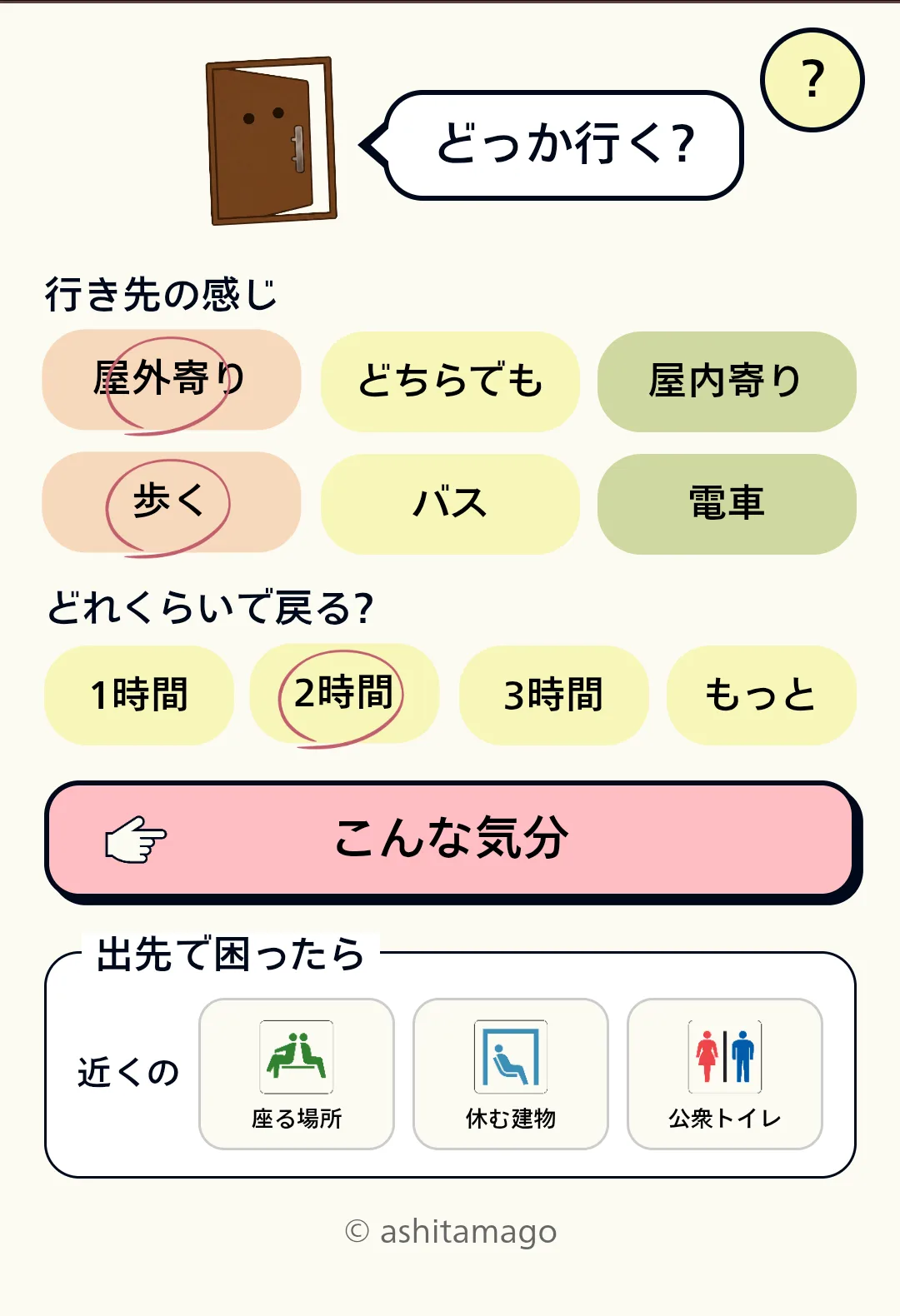 どっか行く？ のスクリーンショット 1